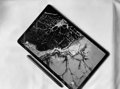 Technician repairing a tablet